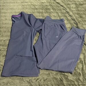 Healing Hands Gray Scrub Set